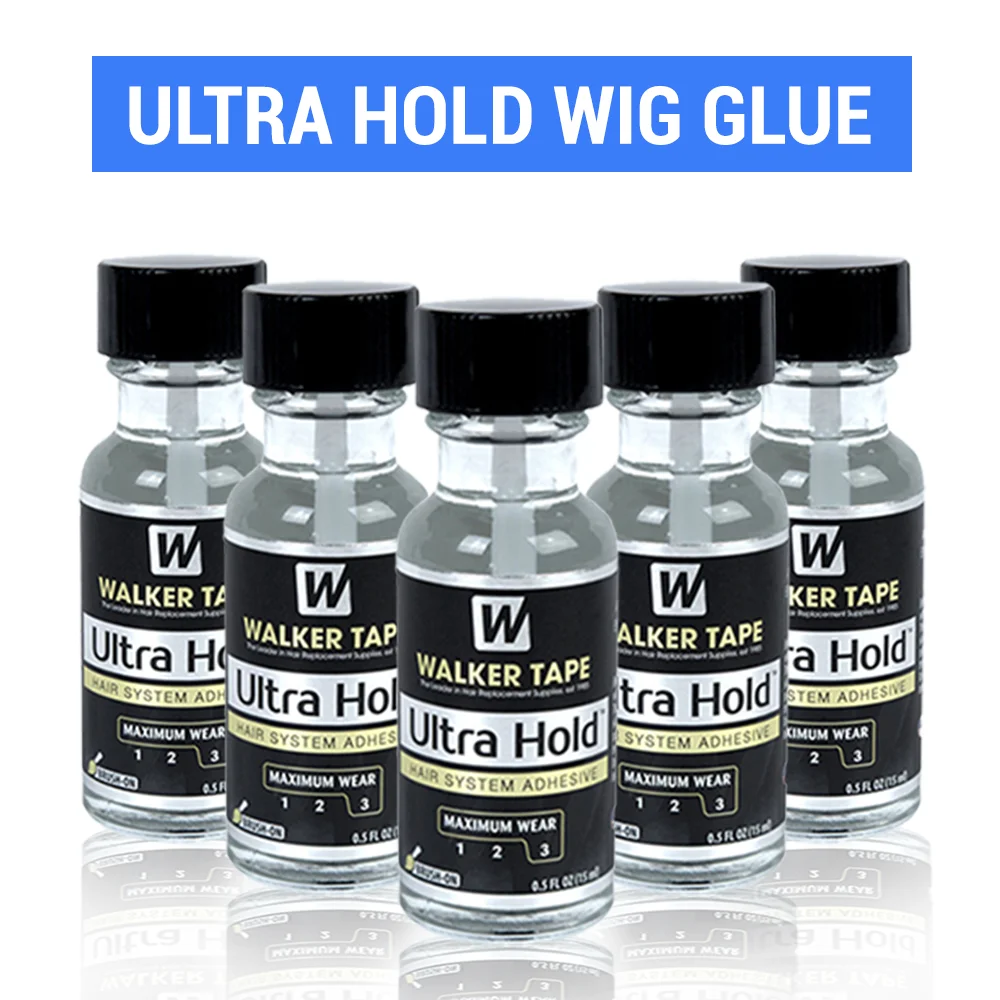 

Ultra Hold Lace Wig Glue Waterproof Hair Glue For Lace Wig Invisible Bonding Glue For Toupee Frontal Strong Hold Adhesive Remove