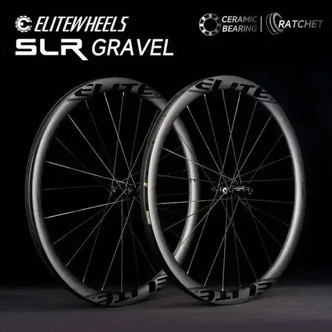 ELITEWHEELS SLR GRAVEL Carbon Wheelset  Ratchet System 36T Disc Brake Cyclocross 700C Wheels Center Lock SHIMAN0 XDR Hub 35x34mm