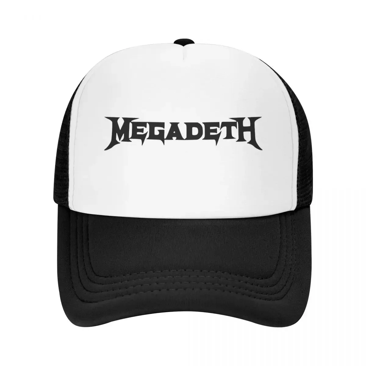 Unisex Megadeths Logo Trucker Hats Fashion Mesh Baseball Caps Polyester Hat Sun Hats Adjustable Sun Caps Summer