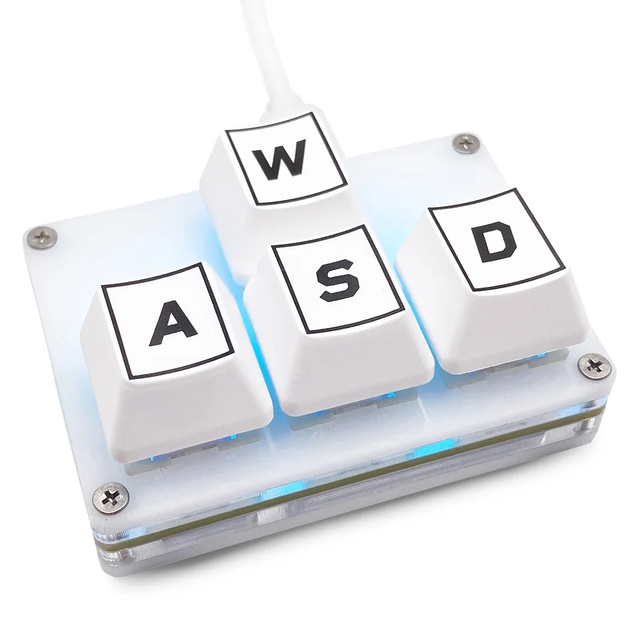 Mini 4-Key Keypad Work Shortcut Key Game Keyboard One-Handed Mechanical Gaming Keypad Programmable USB-C Customized Keyboard