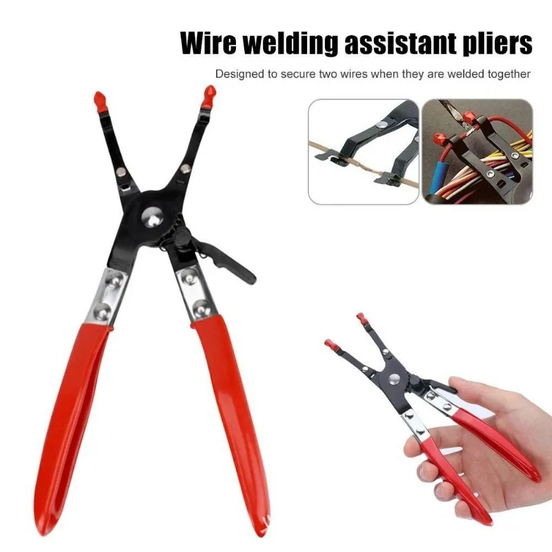 Universal Car Vehicle Soldering Aid Pliers Hold 2 Wires Innovative Garage Tools Wire Welding Clamp Car Maintenance Repair Tool