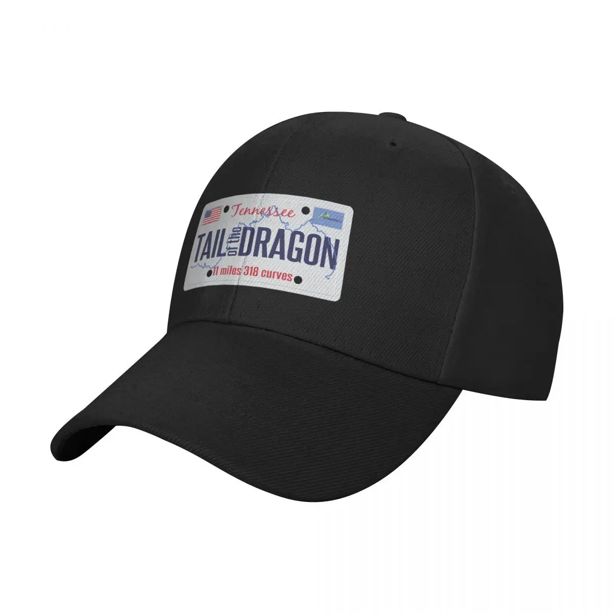 Tail of the Dragon Road US 129 Motorcycle Sports Car Sticker & T-Shirt 05 Baseball Cap dad hat Dropshipping Men's Women's