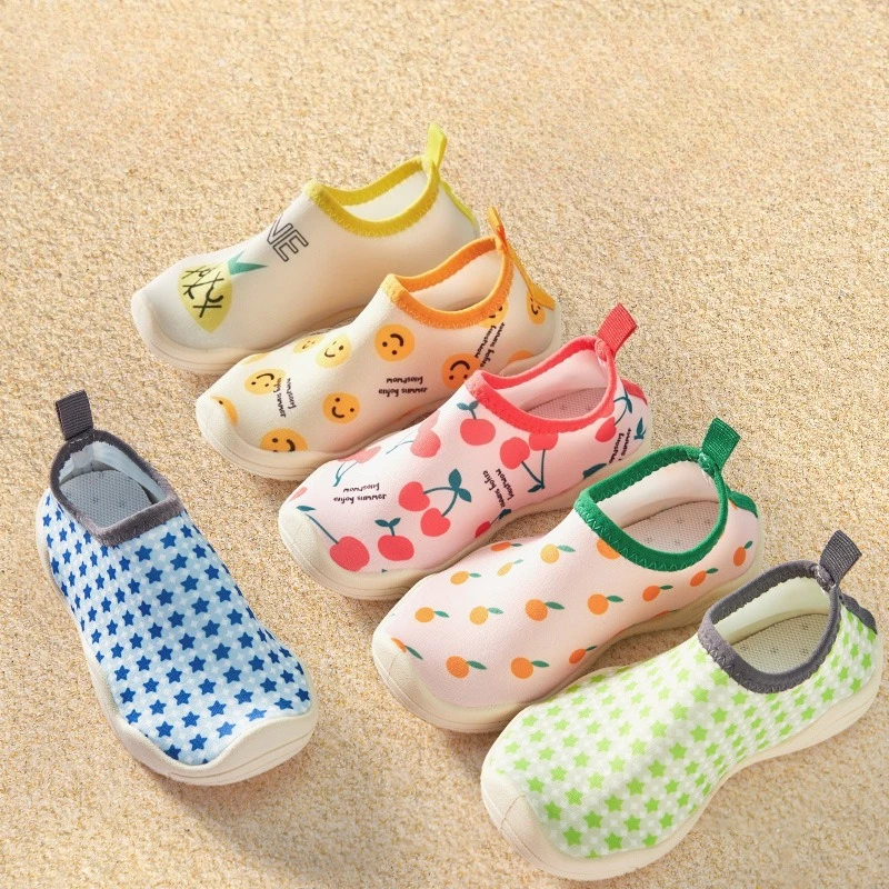 

Children Hiking Sneakers Soft Soled Water Shoes for Boys Cartoon Outdoor Anti Slip Beach Footwear Swimming Barefoot Shoes