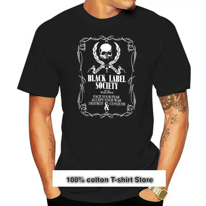 Camiseta Black Label Society trength, ¡nuevo oficial! Camisetas de manga corta para hombre, 100% algodón, talla grande