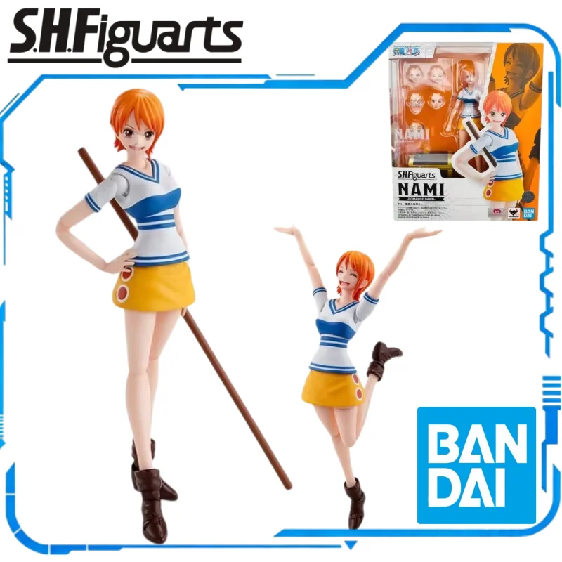 Bandai Genuine Original Package S.H.Figuarts ONE PIECE NAMI ROMANCE DAWN Anime Action Figure Finished Model Collectible in Shock