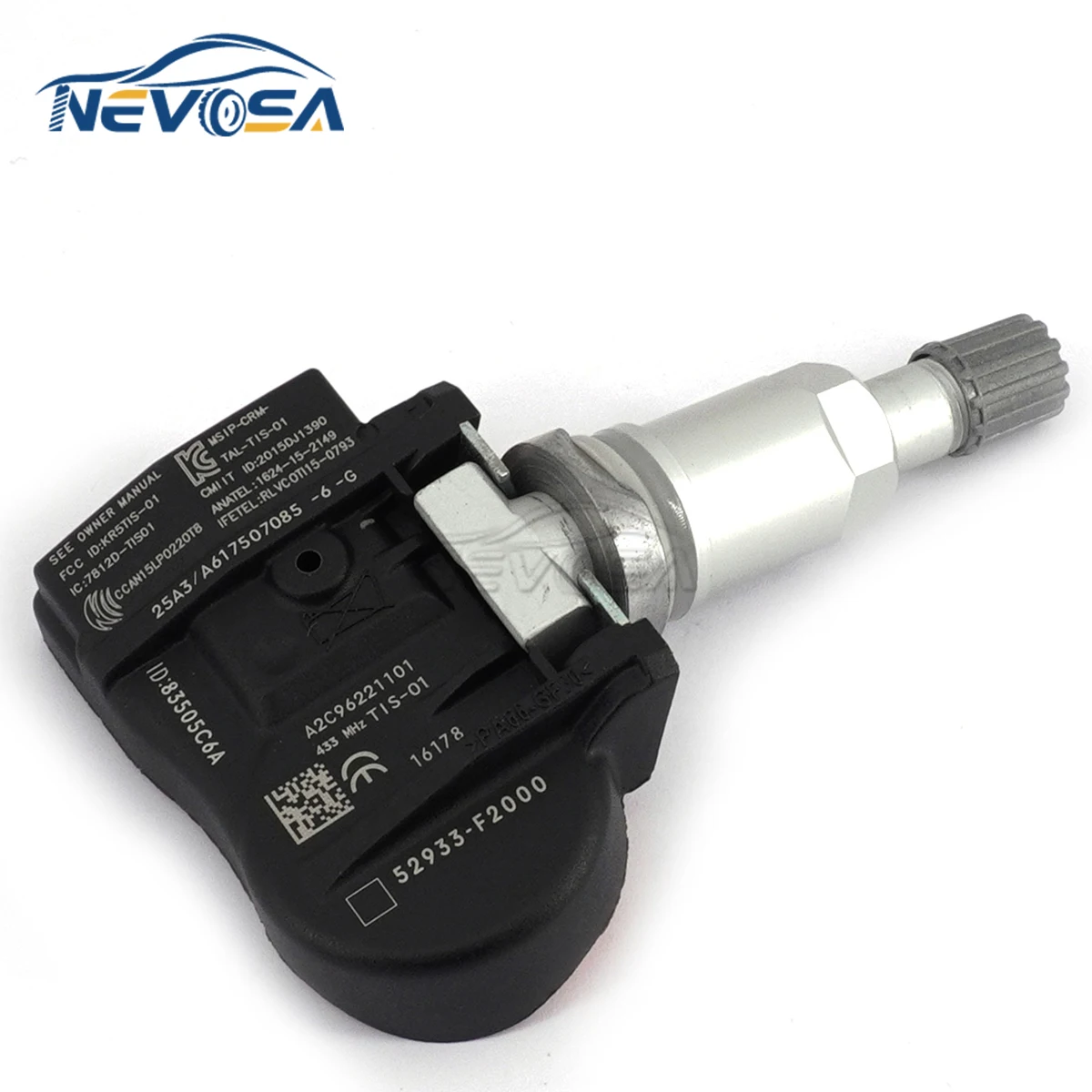 NEVOSA 52933-F2000 TPMS Sensor For Hyundai Santa Fe Sport Azera Elantra GT Kauai Kona Kia E-Niro Sorento Soul E-Soul 52933F2000