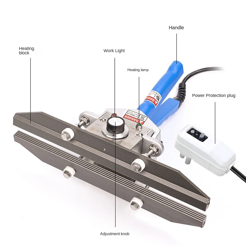 220V110V Hand Held Impulse Sealer Aluminum Foil Bag Sealing Machine Heat Seal Impulse Machine