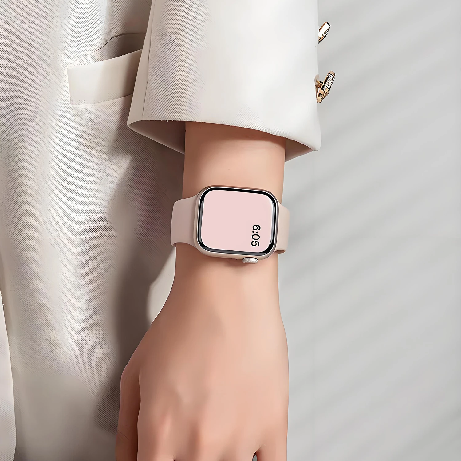 Silikonarmband für Apple Watch, 46 mm, 42 mm, 44 mm, 45 mm, 41 mm, 49 mm, Armband, Iwatch Series 12, 11, 10, 9, 8, 7, 6, 5, Ultra 2. – Detail 2
