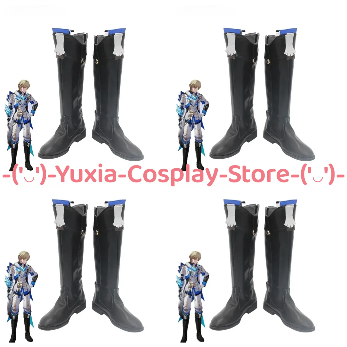 ユシアコスプレ！ Honkai スターレール ゲパルト ランドー コスプレ靴 ゲームキャラクター小道具 PU レザーブーツ ハロウィン カーニバル パーティー コスチューム