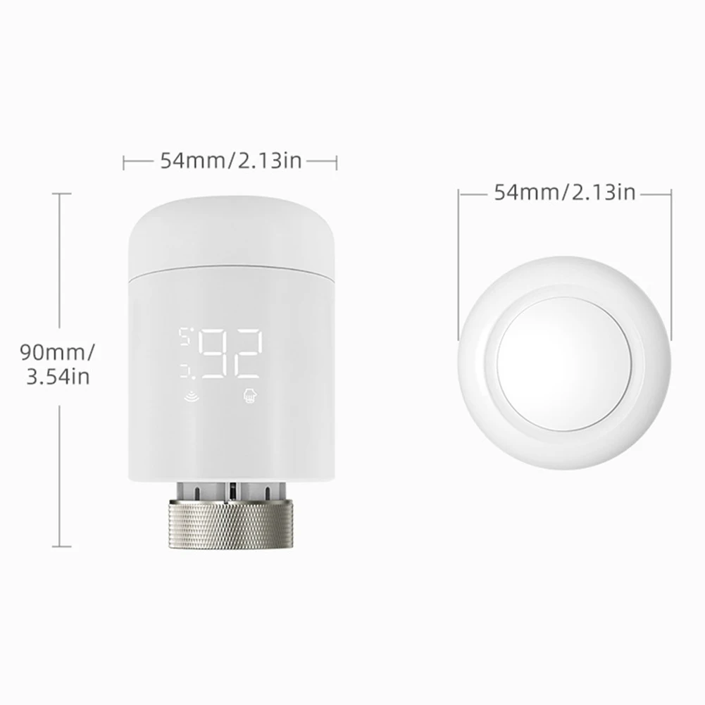 Zigbee= Intelligentes thermostatisches Heizkörperventil, App-Steuerung über Smart Life/Tuya programmierbarer Zeitplan, Eco-Modus, Frostschutz. Neu
