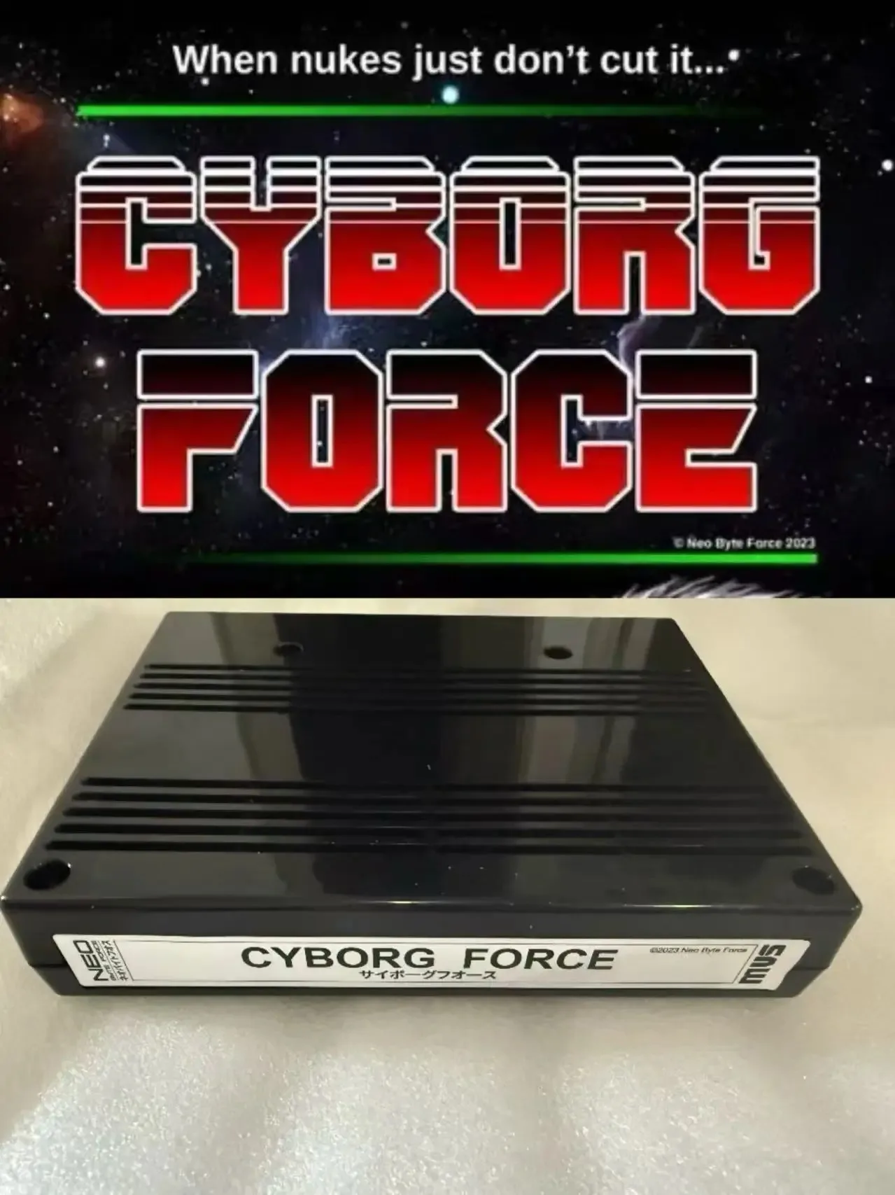 CYBORG FORCE MVS NEO GEO Retro Arcade Game COPY Cartridge Mainboard