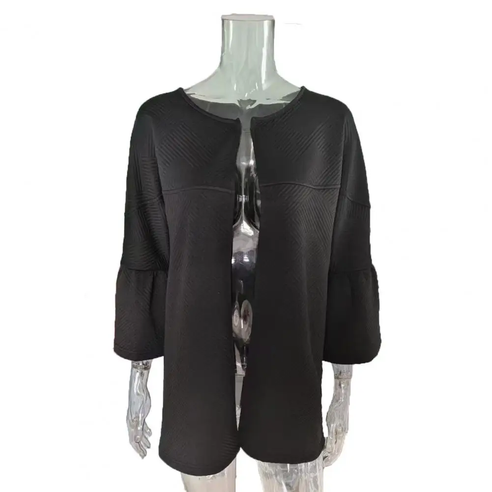 Loose-fitting Women Jacket Cozy Winter Women's Fleece Cardigan with Windproof Technology Stylish Outdoor Coat