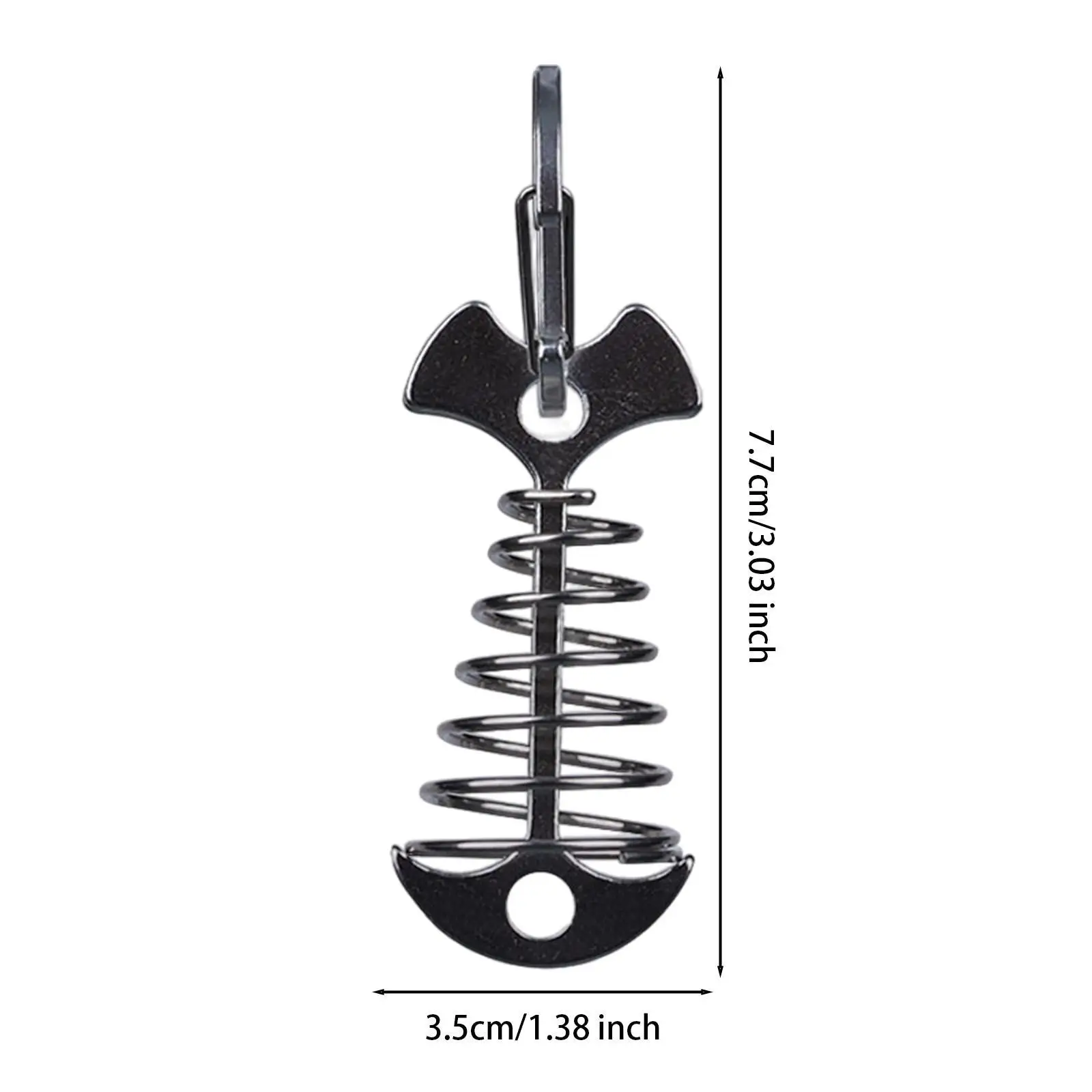 Estacas de âncora de deck de espinha de peixe, ajustador de cabo, tensor, placa à prova de vento, estacas de barraca