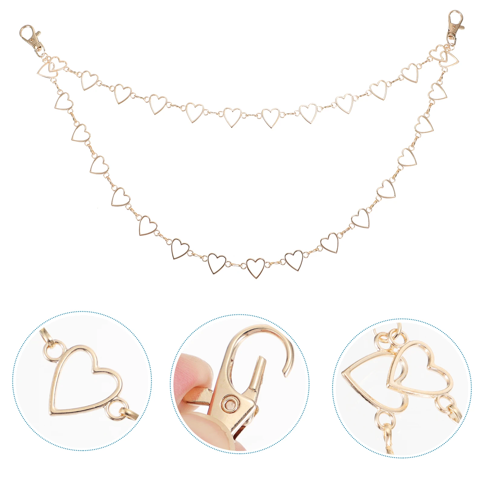 

Alloy Peach Heart Body Chain Waist Spike Pant Pants Trousers Chains Jean Belt Belly