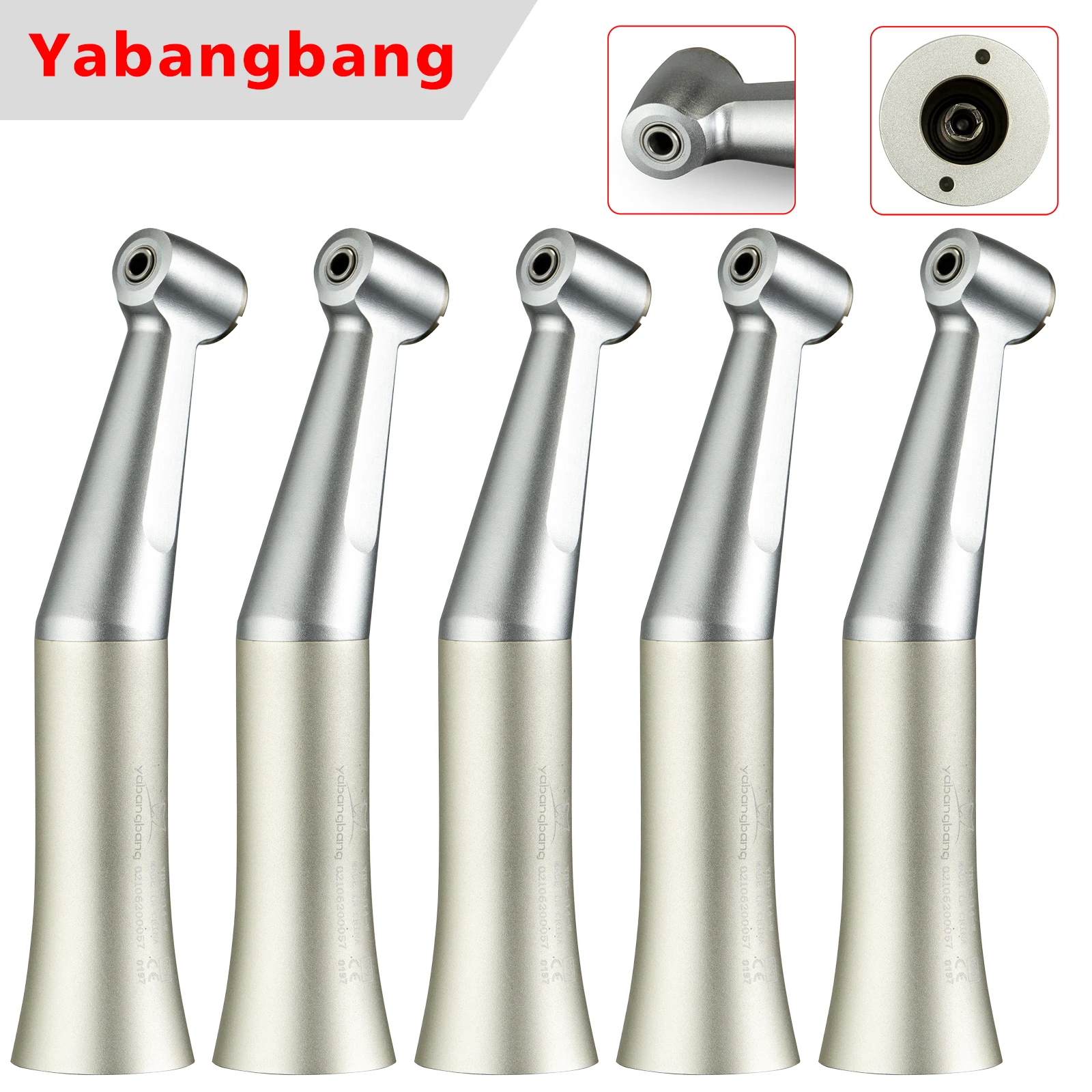 

5pcs NSK Style Dental 1:1 Slow Low Speed Contra Angle Handpiece Push Button E-Type