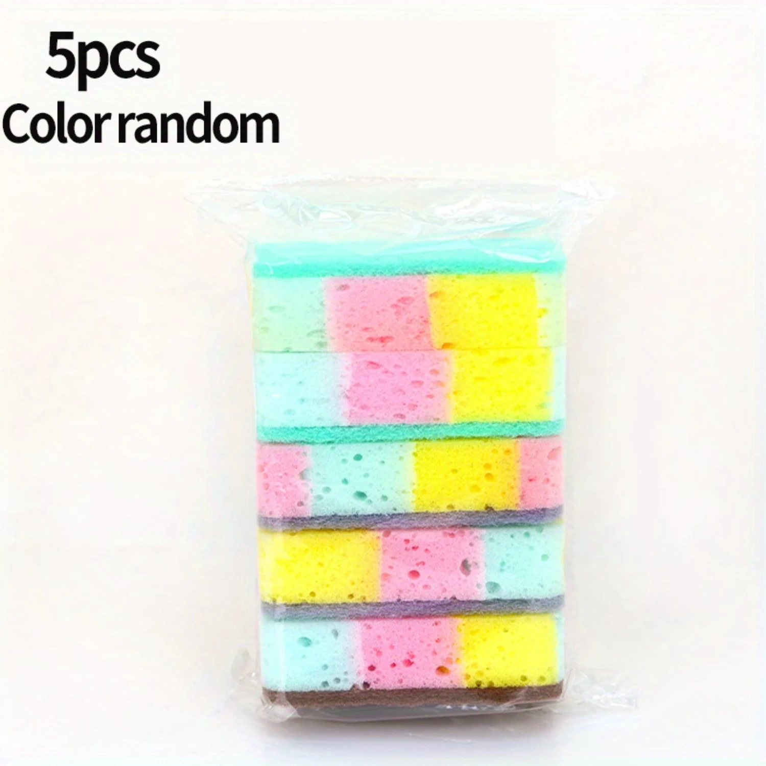 Magic Cleaning Sponge Set - 5/10Pcs, Double-Sided, Scratch-Resistant, Super Absorbent For  & Bathroom - Assorted Colors