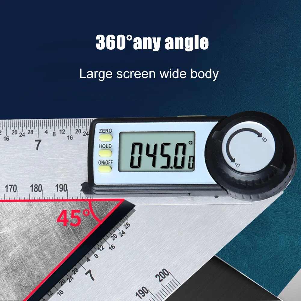 

Digital Angle Finder with High Precision: A Multi-Purpose Measuring Ruler Gauge Meter for Metric and Imperial Units, Goniometer