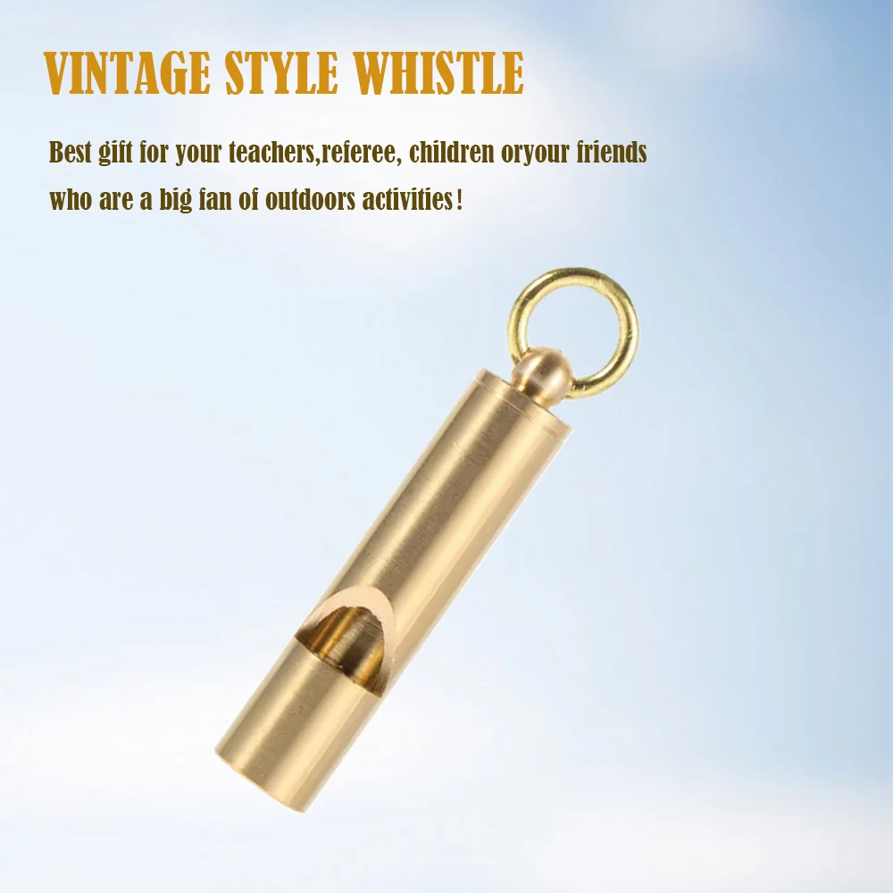 brass Retro whistle SOS Lifesaving Emergency whistle camping hiking Outdoor equipment children's Call tool EDC Referee trainin