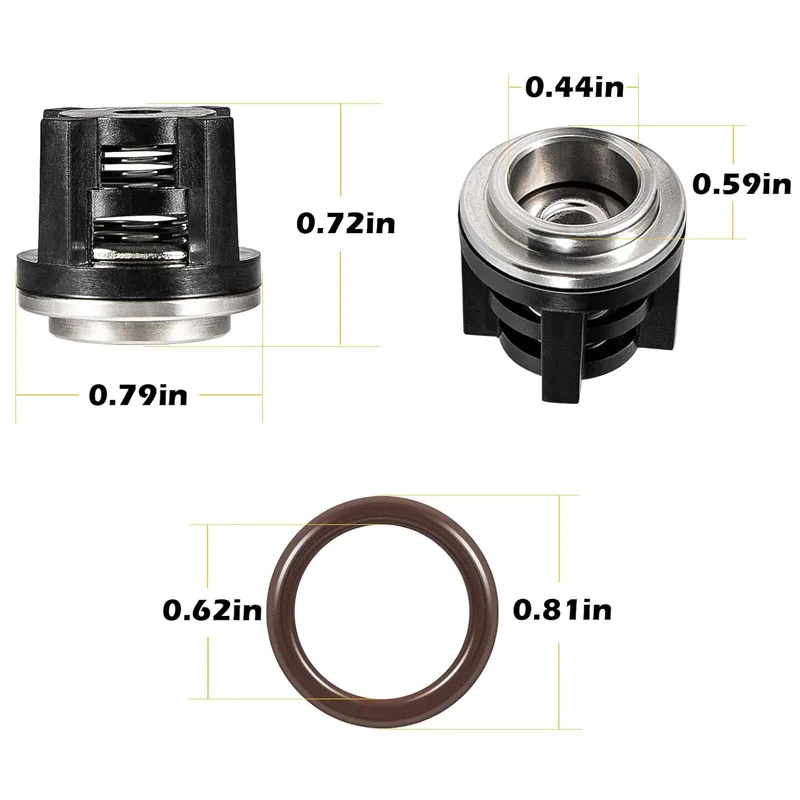 Imagem -04 - Bomba de Água Check Valves Kit Ar1828 se Ajusta para Annovi Reverberi 18 mm xr rk Rka Rkv 700179 Substituir a Válvula de Lavadora de Pressão