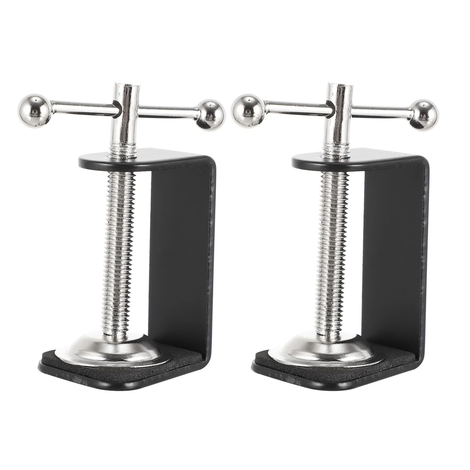 2Pcs Desk Clamps Universal Fixing Bracket Table Lamp Bracket Working Long Arm Holder Stand Replacement Part Desktop Clips