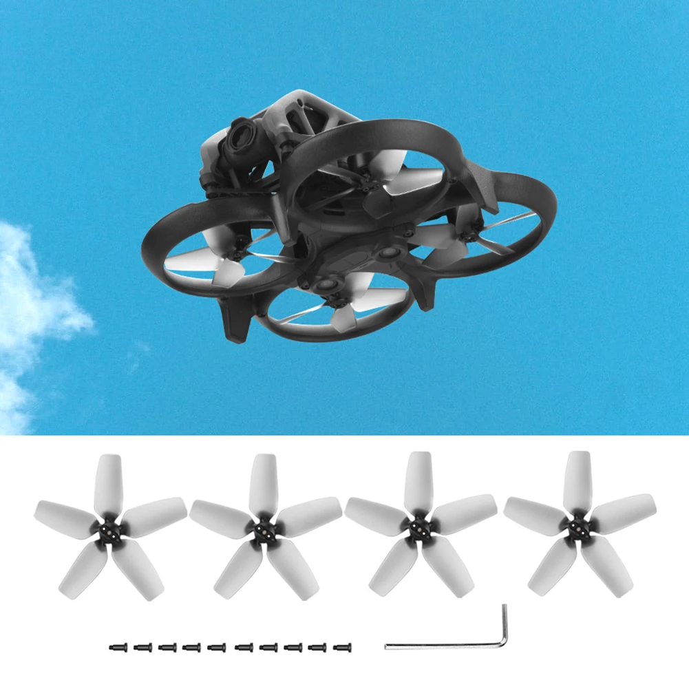 4 قطعة الطائرة بدون طيار المروحة الدعائم خفيفة الوزن المروحة أجنحة شفرات الحد من الضوضاء استبدال أجزاء ل DJI Avata ملحقات طائرة بدون طيار