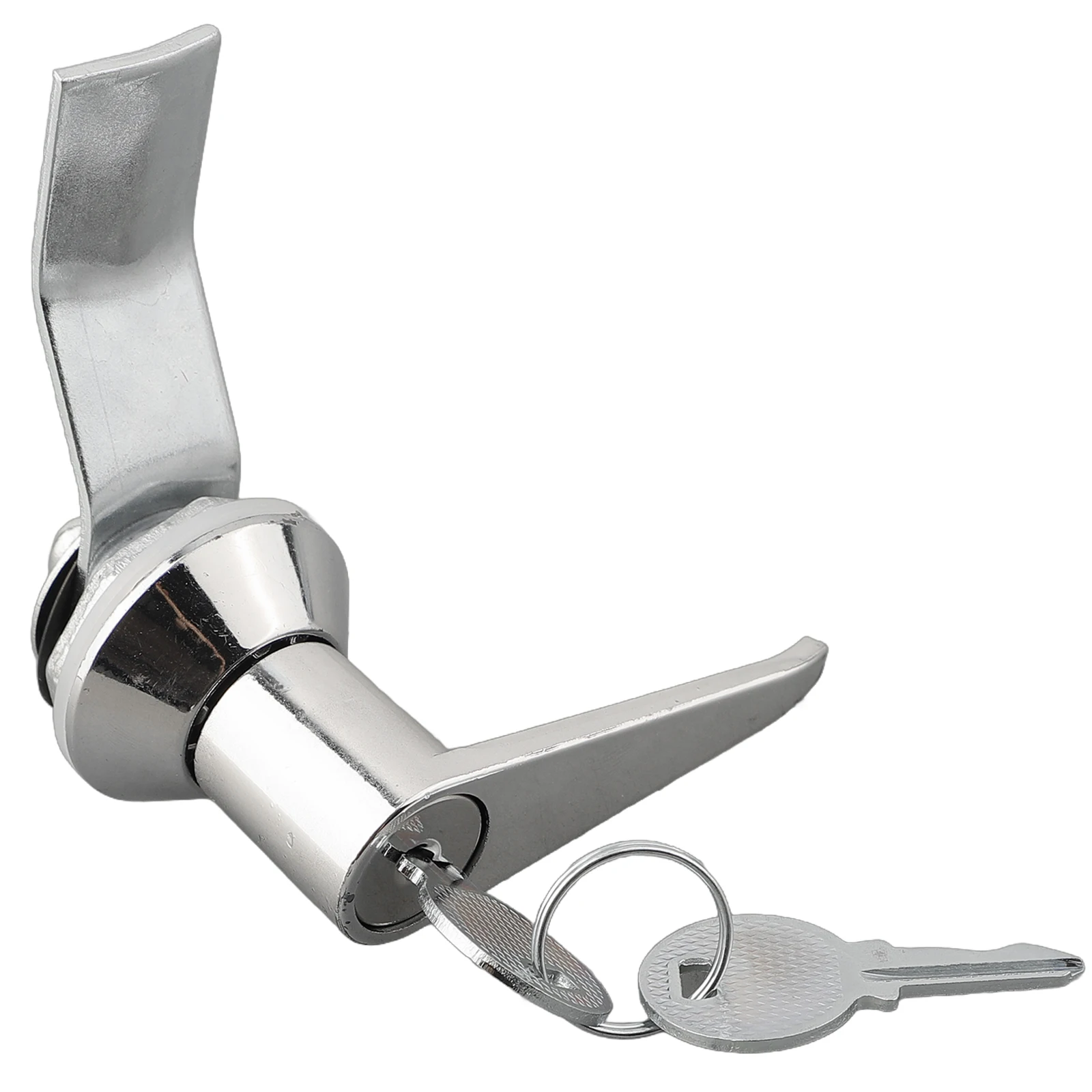 Aluminium Alloy Handle Lock Perfect for Cabinets and Distribution Boxes Installation Sturdy Construction Silver Color