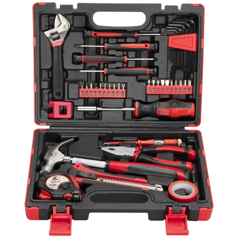 KAFUWELL H2968A 41pcs High Quality Home Repair Toolbox Classical  Set Kit Multi Functional Combination Tools Best