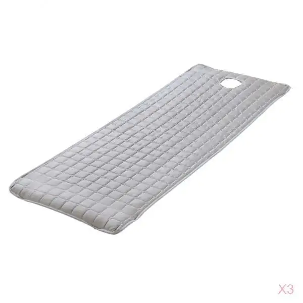 3x Non-slip Quilted Beauty Massage Table Pad Spa Bed Sheet Pads 190x70cm