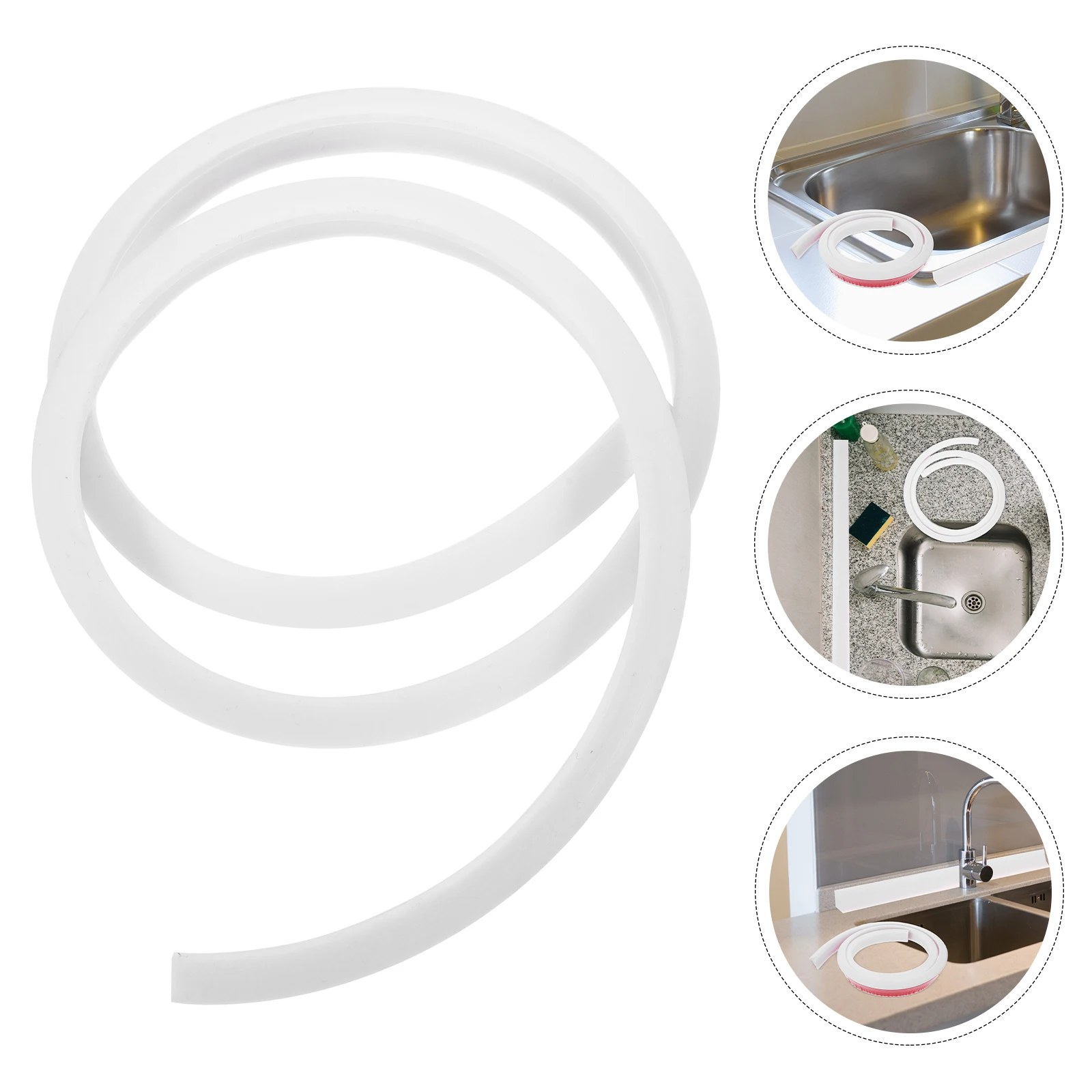 

Adjustable Splash Guard Strip For Kitchen Sink Bathtub Easy Installation Durable Water Resistant Shower Barrier Sink