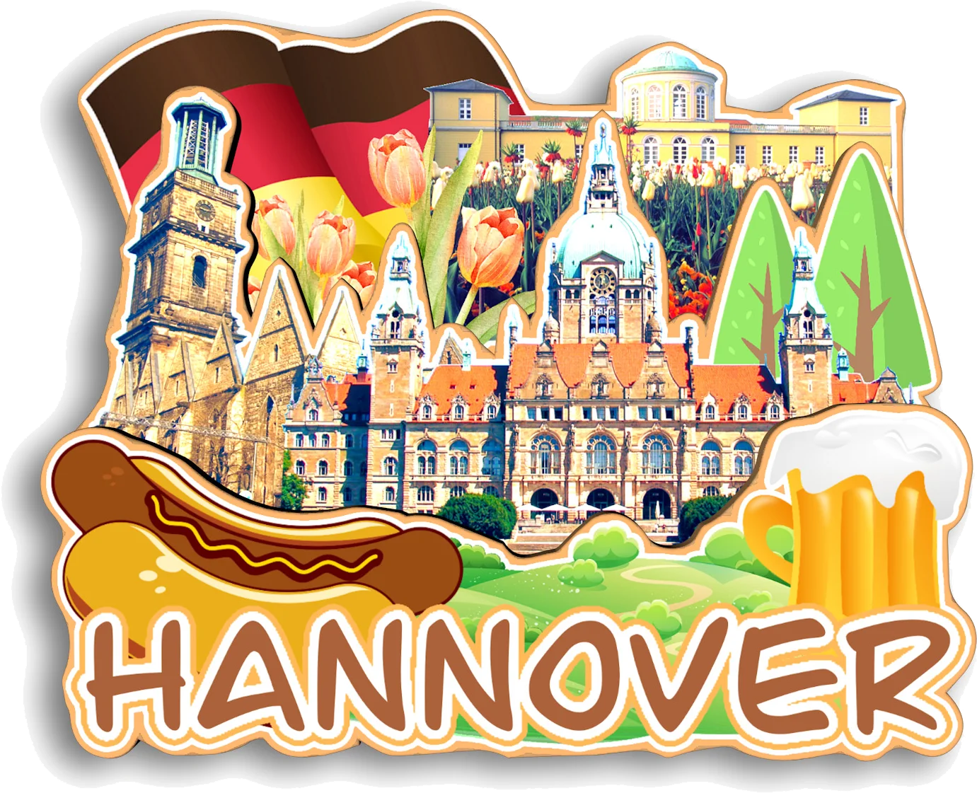 شتوتغارت بريمن إيسن هانوفر هايدلبرغ دورتموند لايبزيغ نورمبرغ دريسدن ألمانيا مغناطيس الثلاجة هدية تذكارية للسفر #6