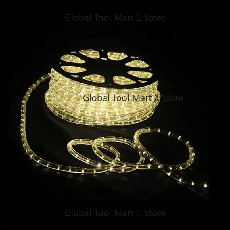 China Factory 230V Ready to Fast Ship Stock White LED Rope Light String Fairy Light for Outdoor Christmas Festival Decoration