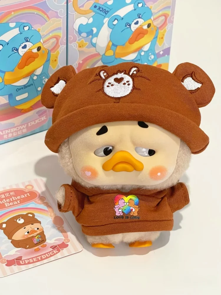 Original Care Bears X Upsetduck Be Rainbow Duck Series Blind Box Ciondolo Kawaii Scatola misteriosa Deco Anime Figure Doll Regalo di compleanno