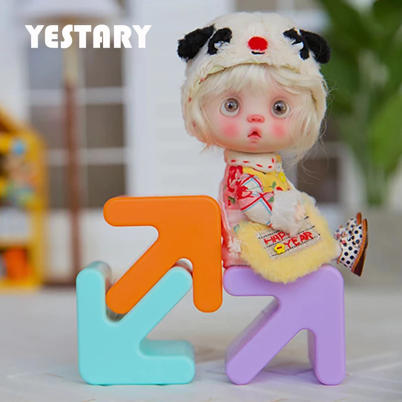 

YESTARY Doll Houses Furniture 1/6 Bjd Doll Accessories Toy Obitsu 11 Dollhouse DIY Doll Shaped Chair Fashion Arrows Stooll Toys