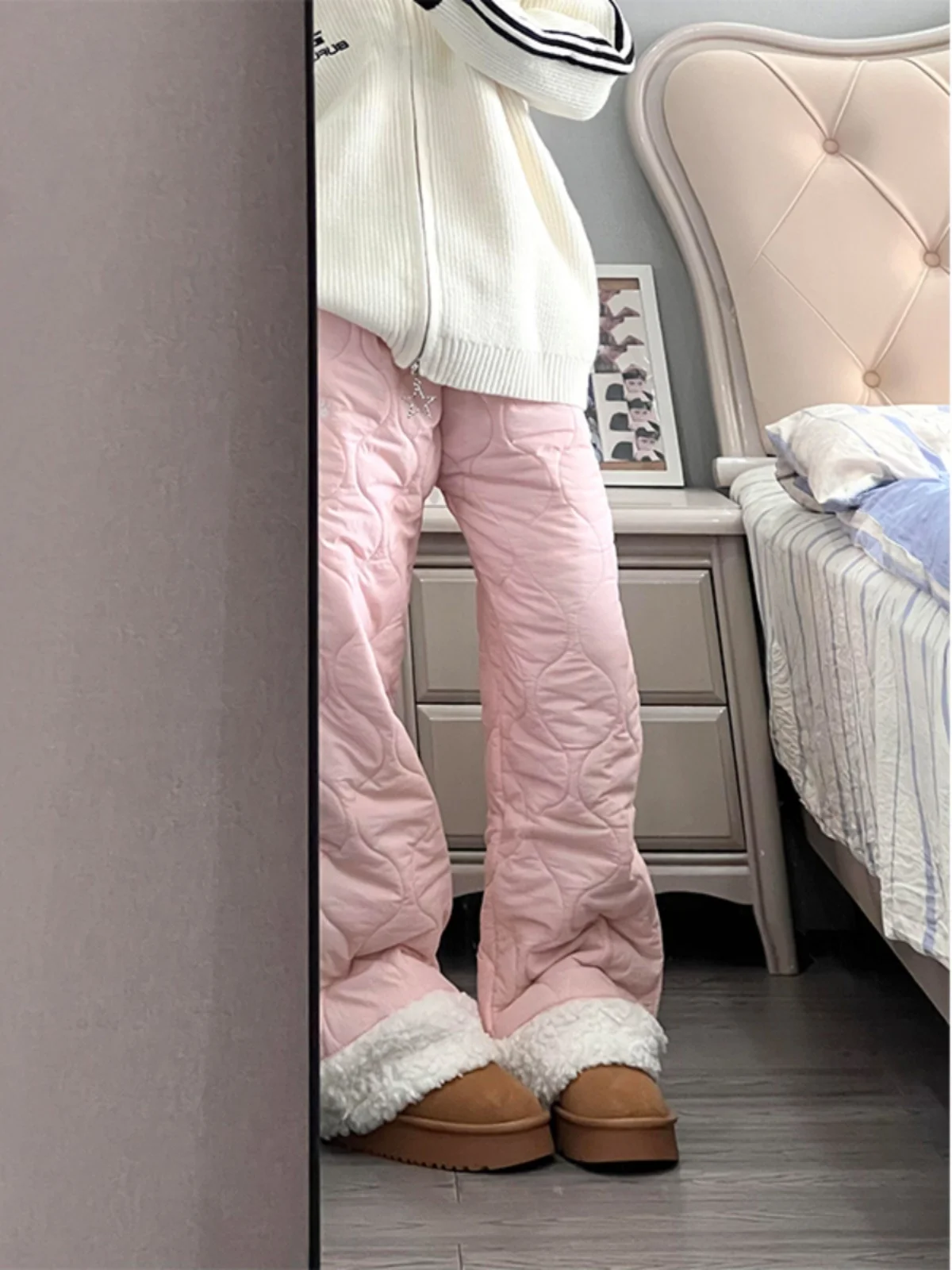 

Американские утепленные зимние хлопковые брюки для мужчин, теплые повседневные длинные брюки для катания на лыжах, прямые брюки с флисовой подкладкой