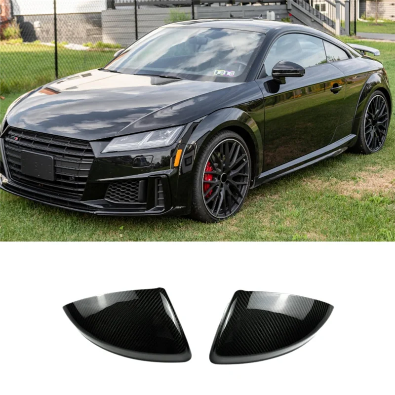 

AB96-Car Rear View Mirror Cover Carbon Fiber Side Mirror Shell Rearview Housing For TT TTS TTRS R8 2015-2023