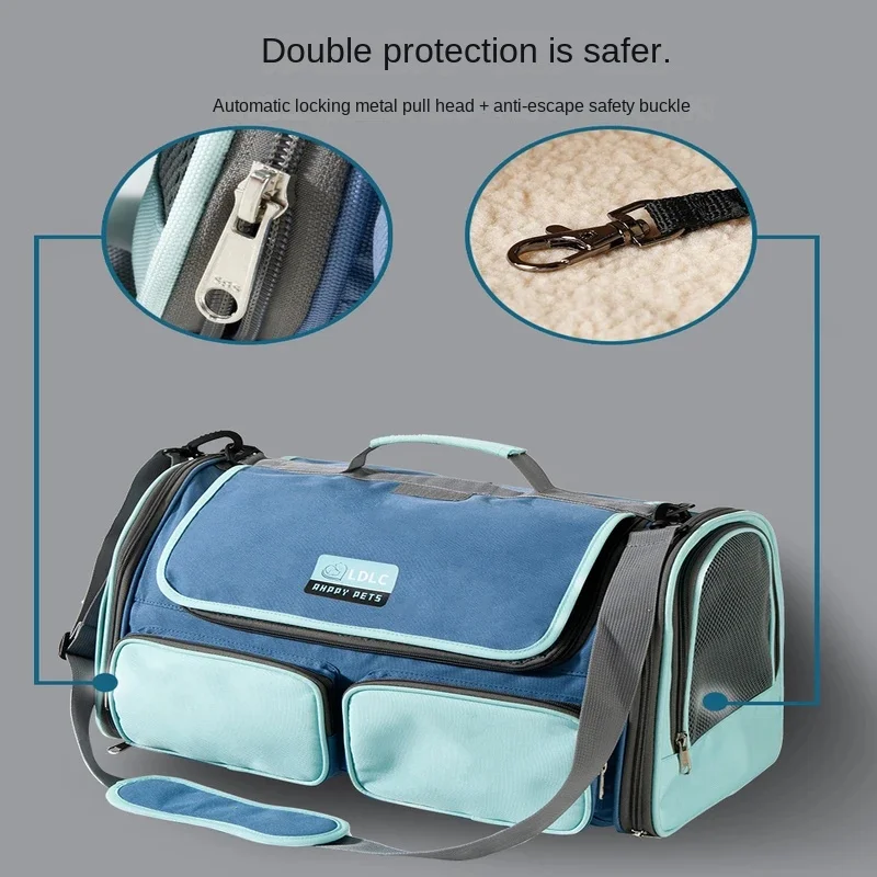 Hidden Outdoor Portable  Cat Bag Inclined Cross Dog Bag One Shoulder Breathable Pet Backpack Stylish