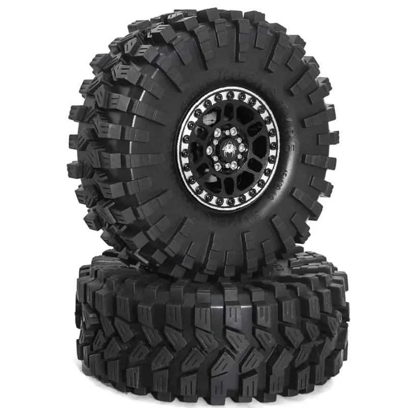 

1.9 Inch 120mm Rubber Tires+metal Wheel Hub For 1/10 Rc Crawler Car Trxs Trx4 Trx6 Axial Scx10 90046 Redcat Yikong Rc4wd Rgt