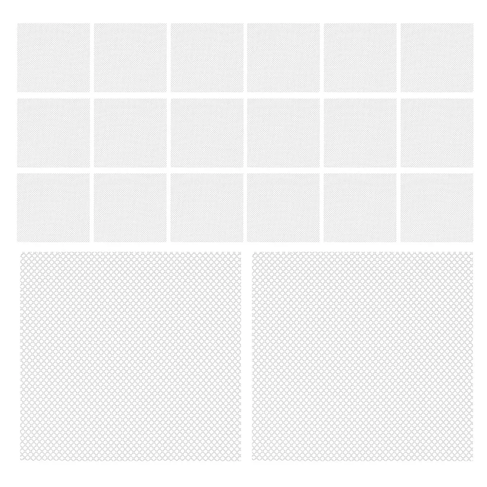 

20Pcs White Fursuit Eye Mesh - Premium Craft Mesh Fabric - Easy Cut Design for Custom Masks Costumes Roleplay Props Enhanced