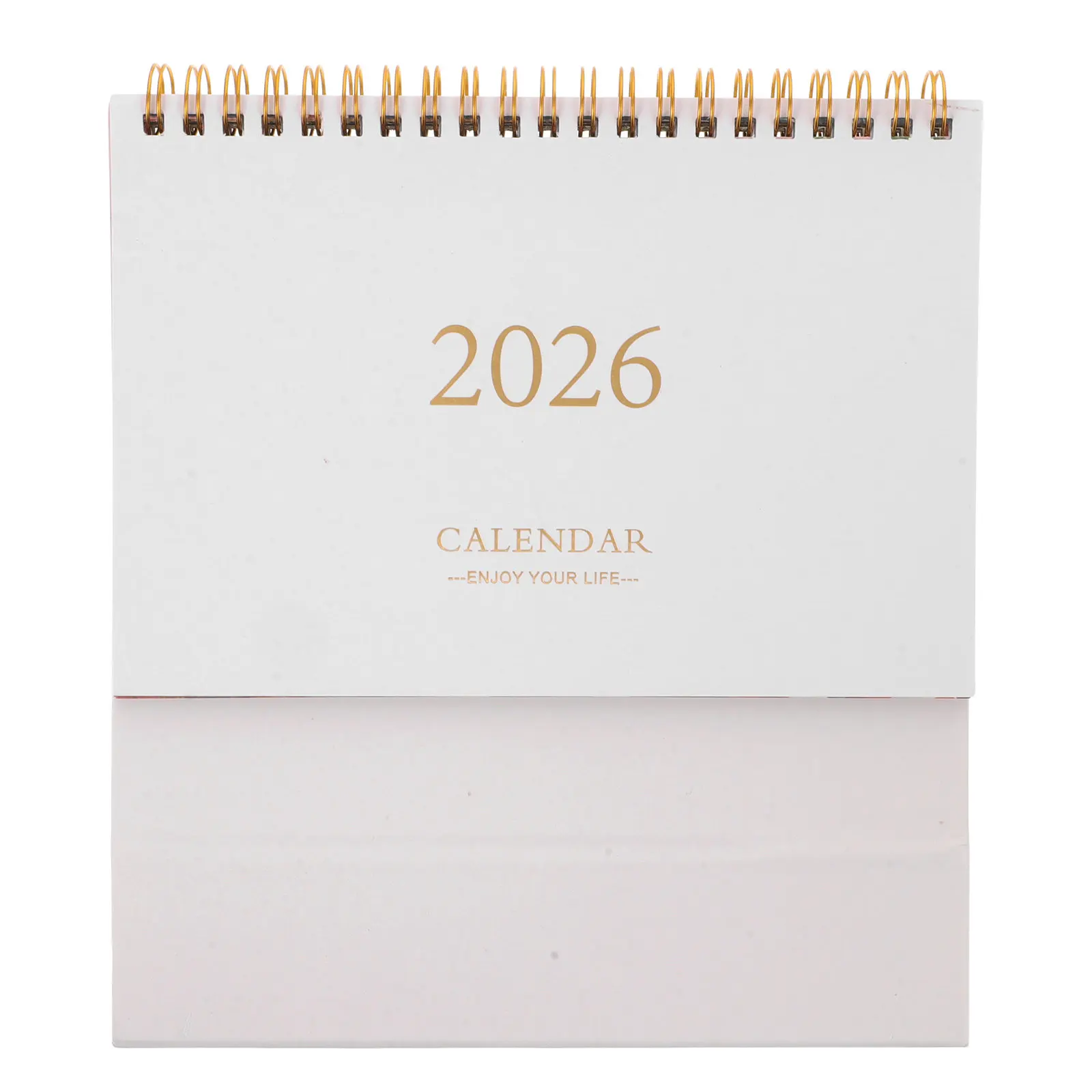 

2026 Small Desk Calendar Mini Standing Flip Calendar Premium Paper Smooth Page Turn Daily Agenda Planner Minimalist Office Decor