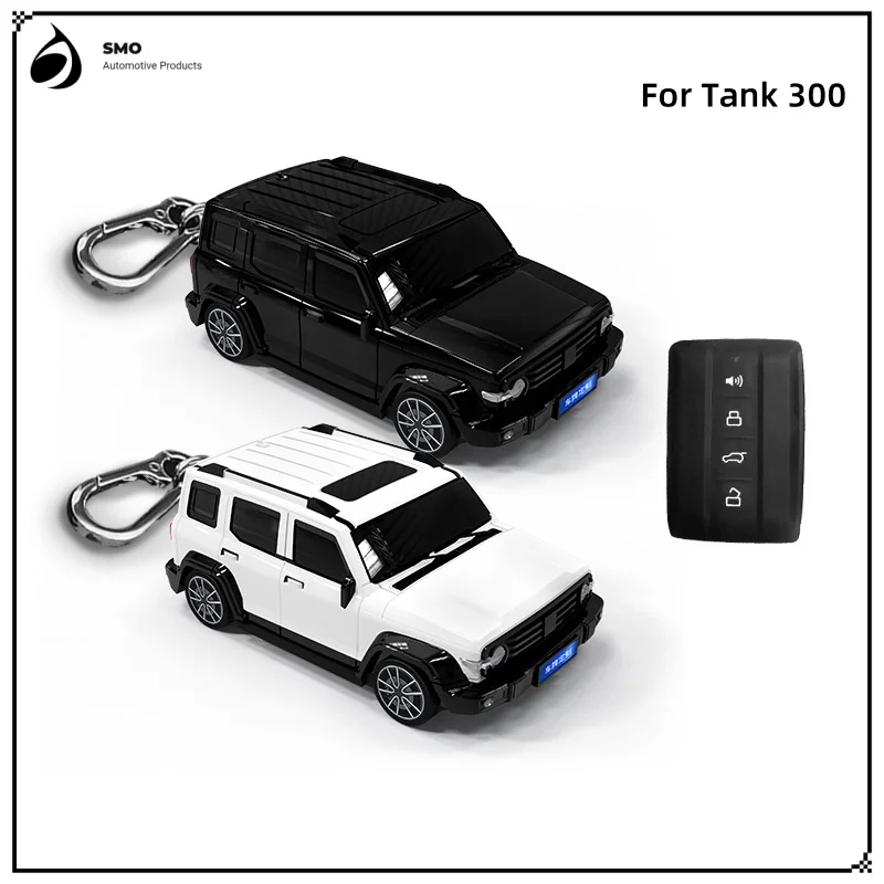 

For Tank 300 Key Cover with Lights Car Key Fob Car Model Key Protector Auto Accessories Creative Personalized Gift New