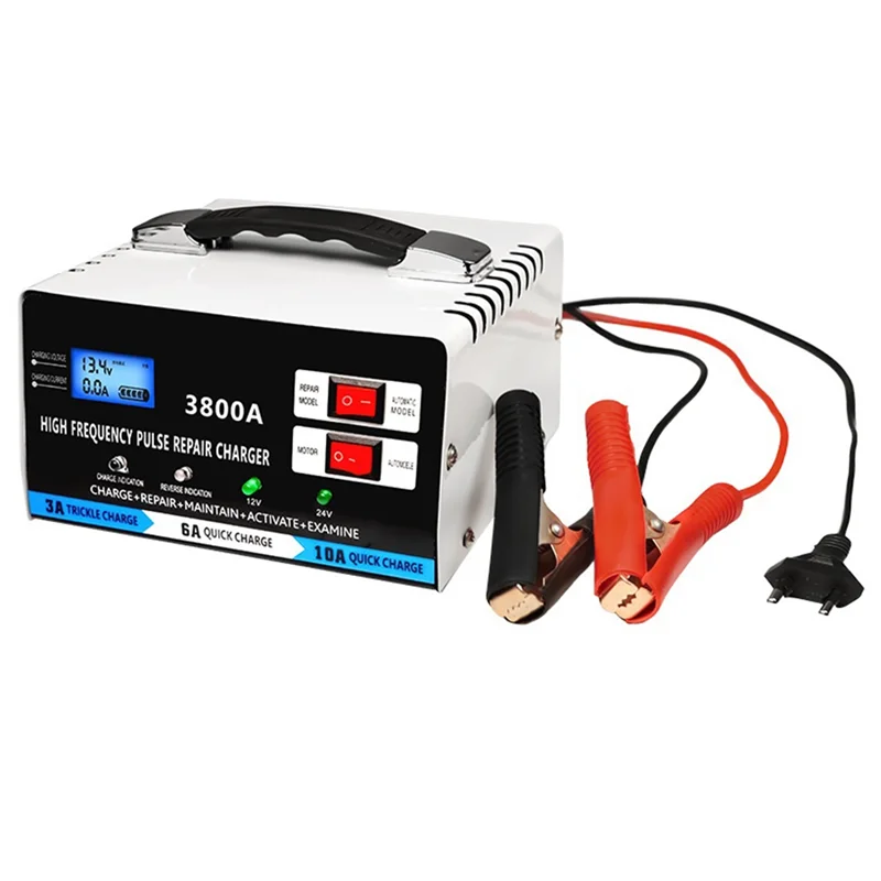 YLS-Caricabatteria Riparazione Caricabatteria Per Batteria Al Piombo Caricatore Veloce Riparazione Caricabatteria 12V 24V Spina UE