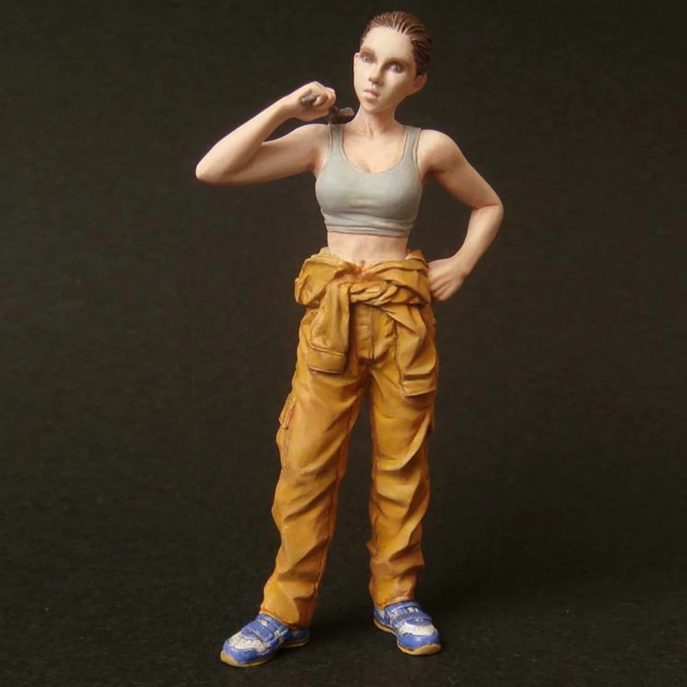 1/20 Mech lady repairman, Resin Model figure, GK, Unassembled and unpainted kit