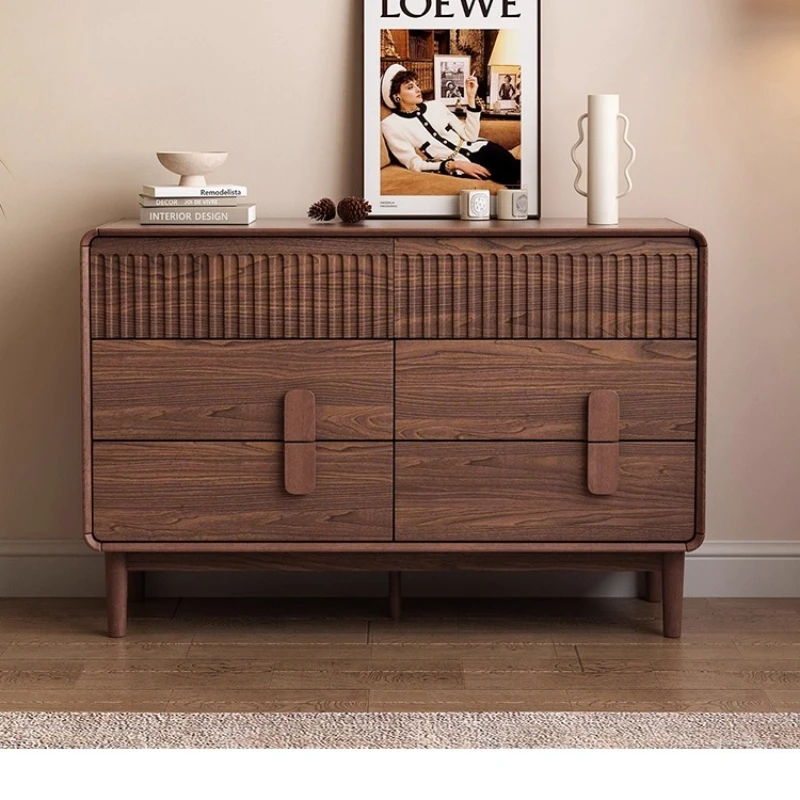 

Six-bucket storage cabinet against the wall Medieval new five-bucket drawer cabinet