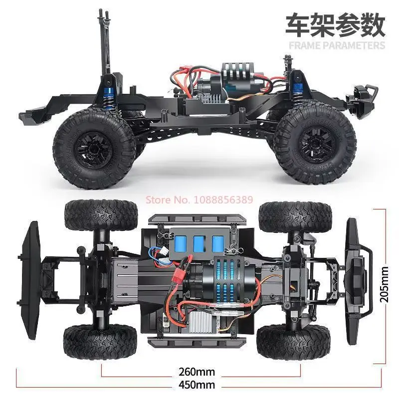 Hb Zp1005 Zp1010 Fernbedienung Auto 2,4g 4wd Simulation Rc Auto All-Terrain 15 km/h 1:10 Off-Road Monster Truck Spielzeug Für Jungen Geschenk