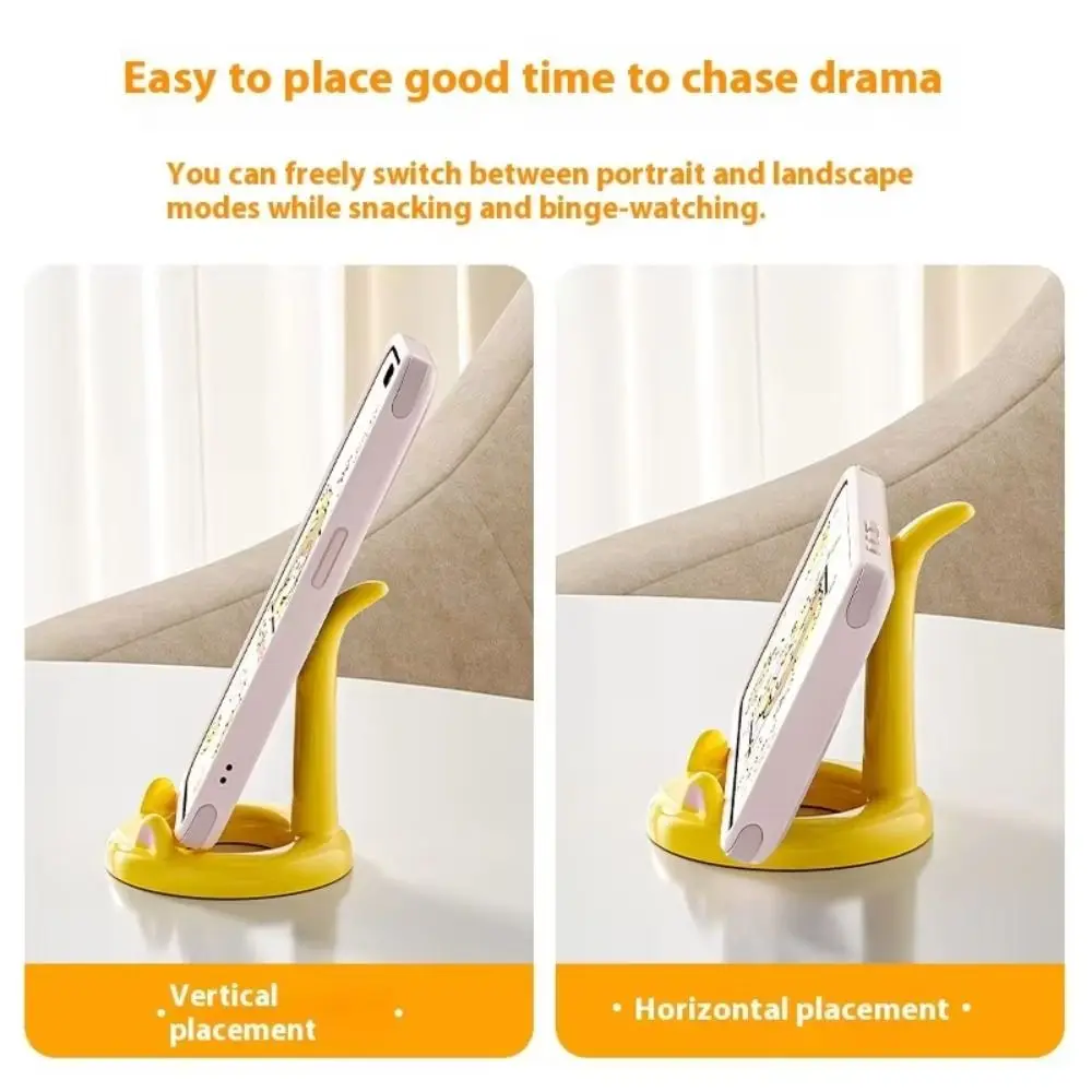 

Resin Cat Mobile Phone Holder Figure Model Craft Ornaments Cat Desktop Stand Anti Slip Portable Cat Shape Phone Bracket Gift