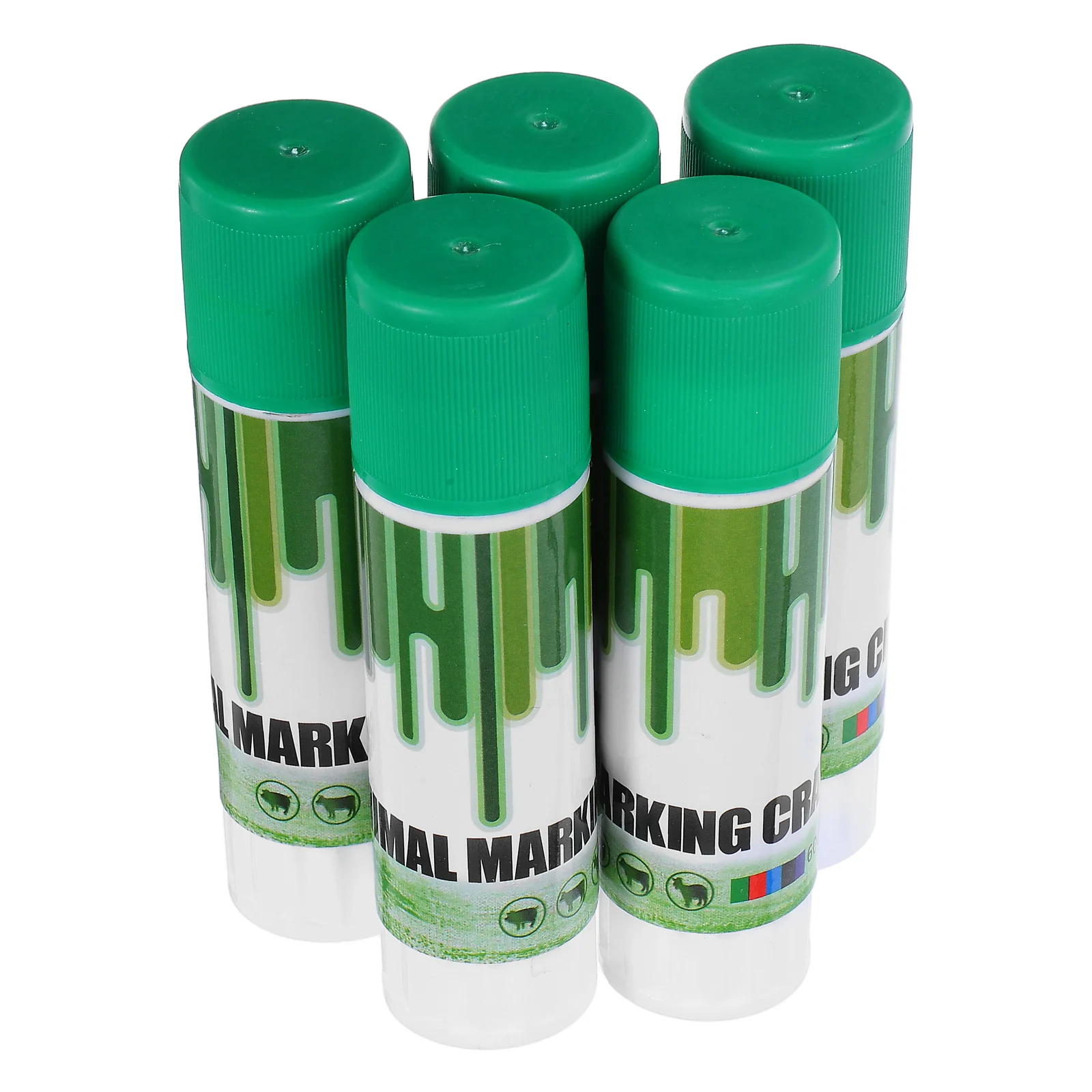 5 ชิ้นปศุสัตว์ Marker Identification Sticks สัตว์เครื่องหมายขี้ผึ้งดินสอสีสีอุปกรณ์ฟาร์มสี