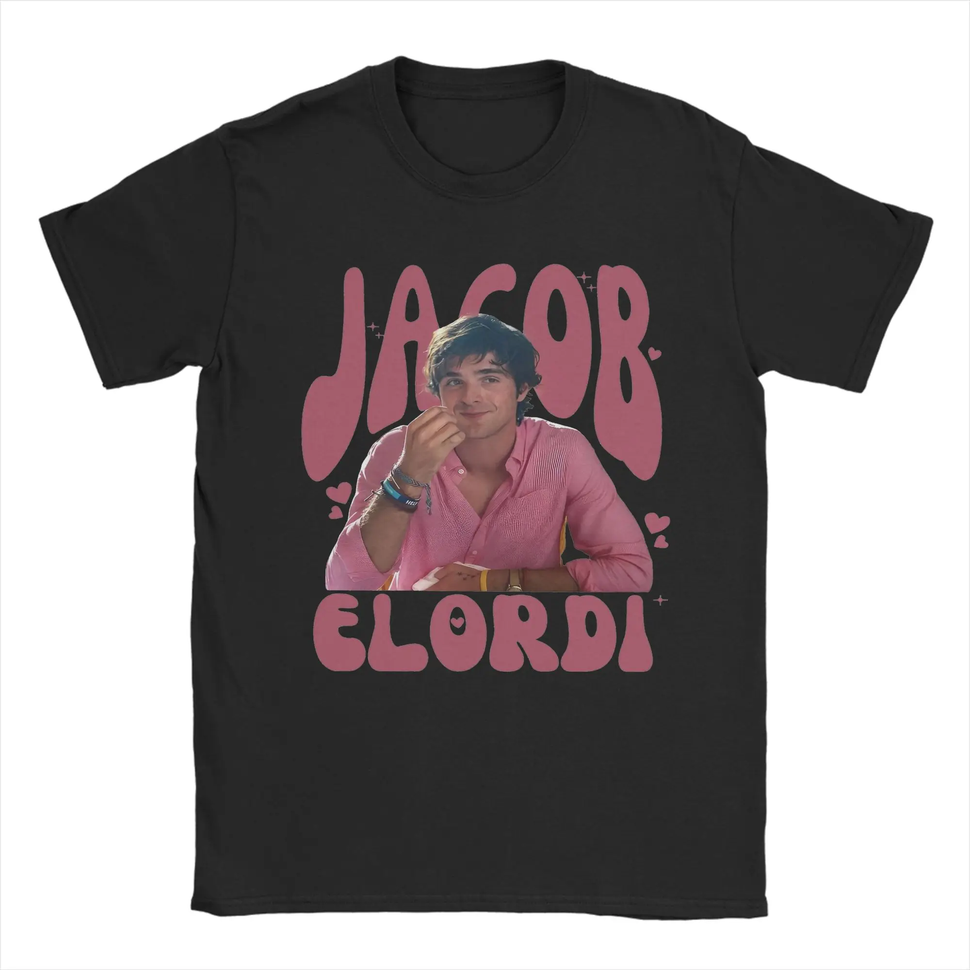 Men T-Shirt Romantic Jacob Elordi Funny 100% Cotton Tee Shirt Short Sleeve  T Shirt Round Neck Clothing Graphic Printed
