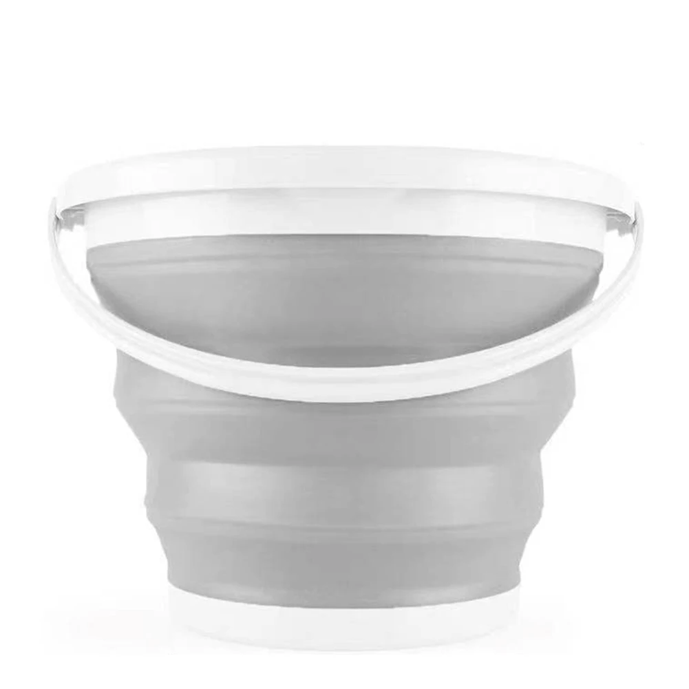

Портативное складное Силиконовое пластиковое ведро, многофункциональное ведро для рыбалки, путешествий, дома