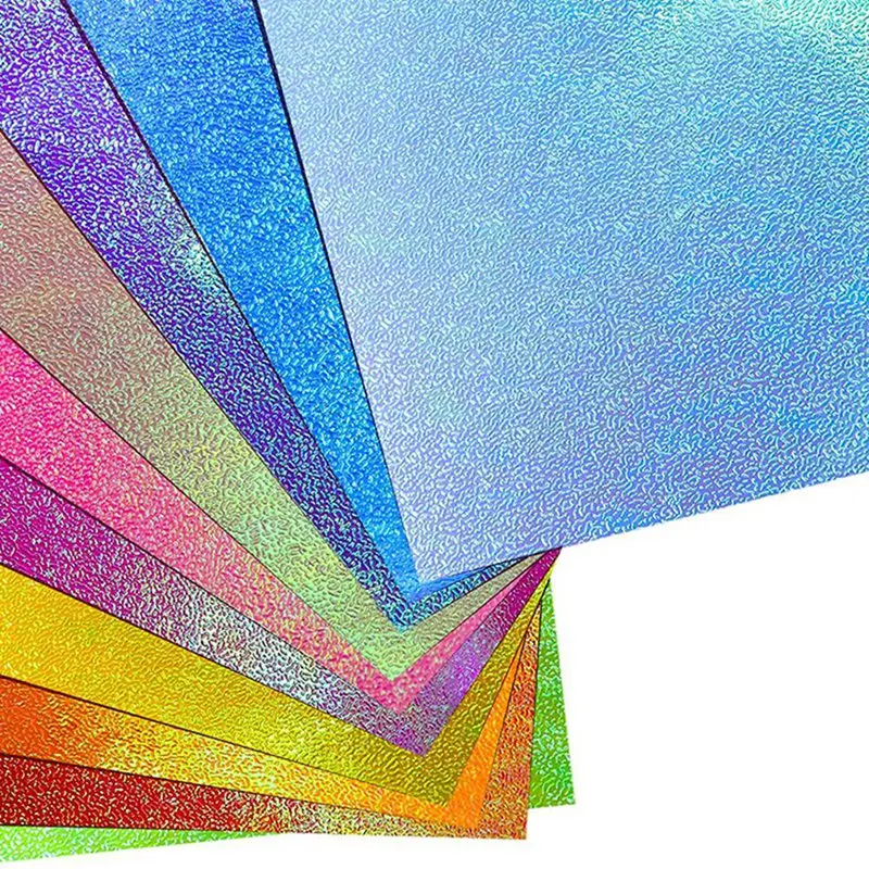 New Paper Glitter Paper Gloss Paper For Crafts - 150 Sheets Paper Colourful Square Folding Paper For DIY Skills
