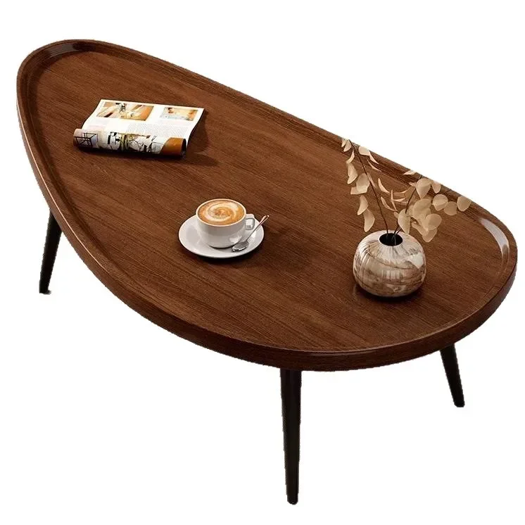 

Light luxury, oval mango coffee table, small table simple